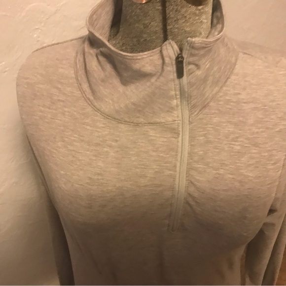 Toad & Co Debug Swifty Breathe 1/4 Zip Pullover Top L Gray Insect Shield Shirt - Picture 5 of 10